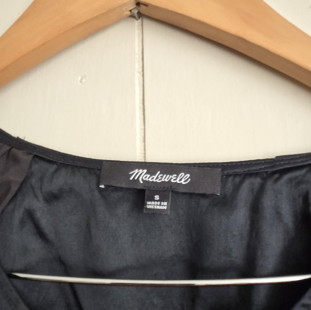 Madewell Women Puff Sleeve Blouse-Size S - Picture 3 of 9